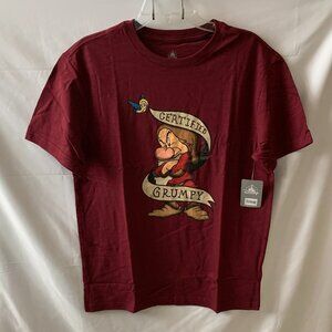 DISNEY Snow White & Seven Dwarfs Certified Grumpy Oversized Tee Sz MEDIUM